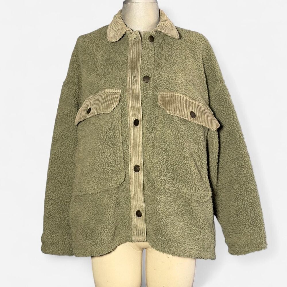 Zara Women's Green and Khaki Jacket